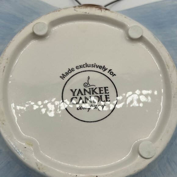Yankee Candle Butterfly Ceramic Jar Holder 8.5"x6" Serene Blue Purple Home Decor - Picture 12 of 12